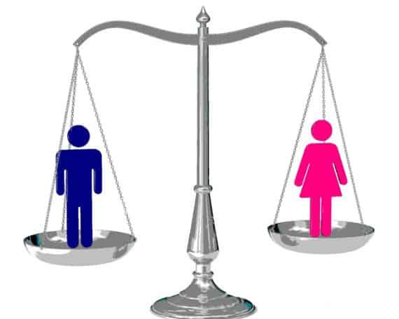 Male-female equality, is when?